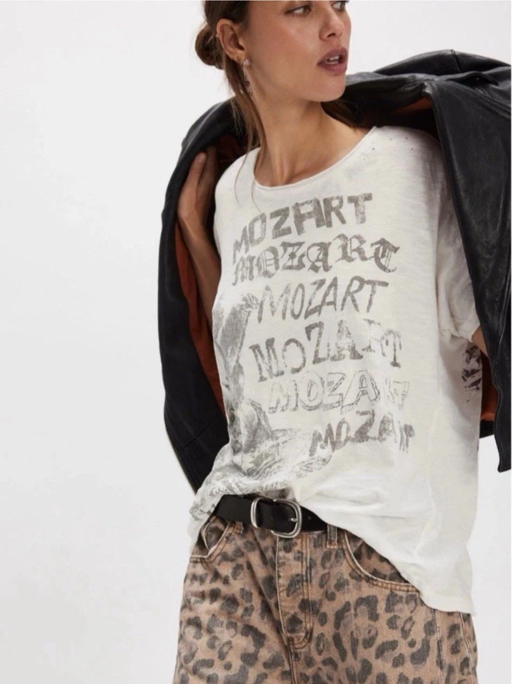 🎵SOLD OUT/NWOT! Magnolia Pearl Mozart Classic White T-shirt Purchase Invoice